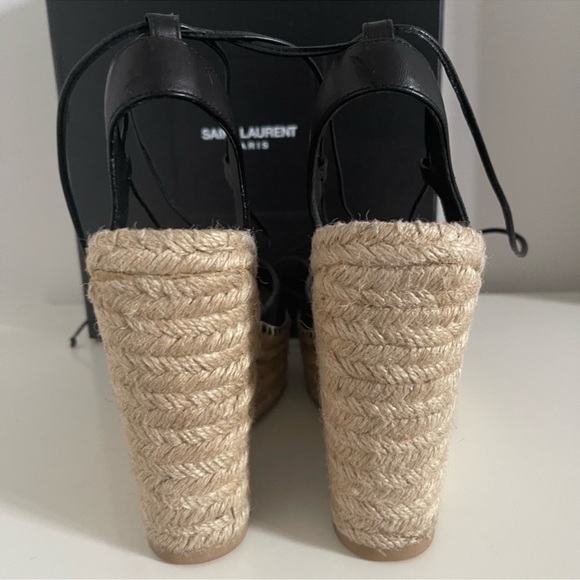 AUTHENTIC YSL LEATHER ESPADRILLES - Picture 6 of 12